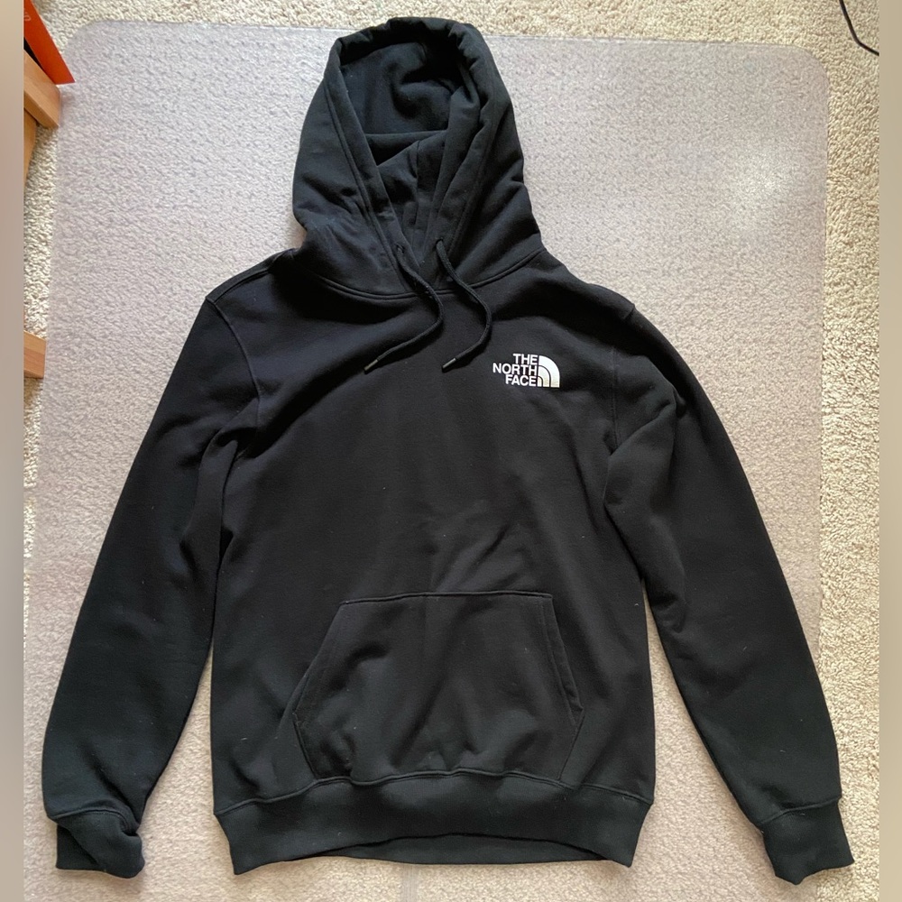BRAND NEW North Face Men’s ‘Never Stop Exploring NSE’ Black Green Logo Hoodie- M
